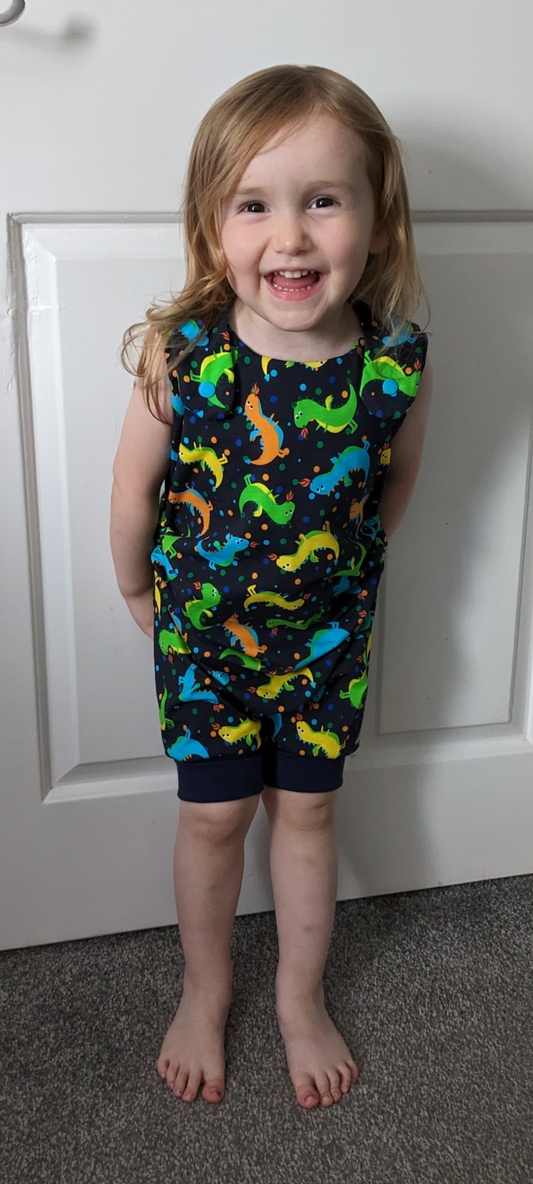 Grow with me short romper